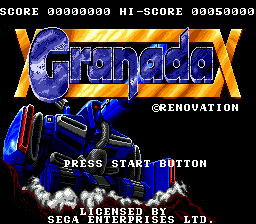 Granada title screen for Sega Genesis